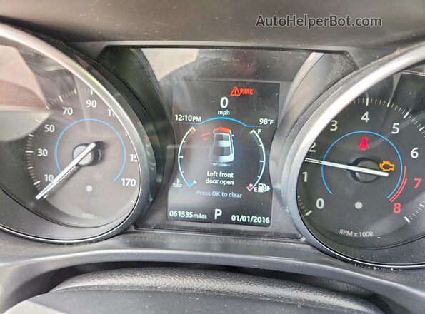 SAJAR4FX0JCP34726 2018 JAGUAR XF Black Սարքավորումների վահանակի տեսք
