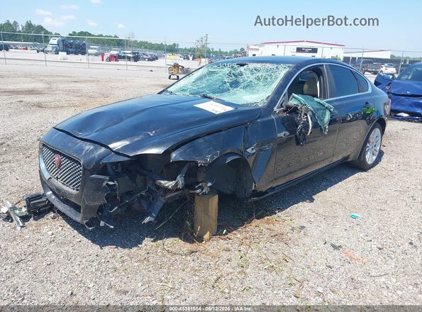 SAJBD4BV7GCY06182 2016 JAGUAR XF Черный Передняя левая четверть