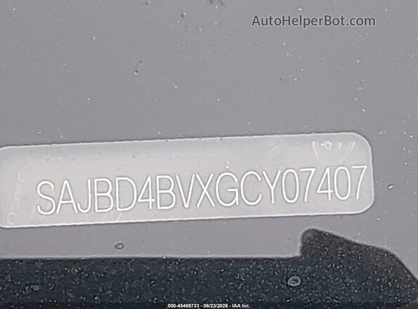 SAJBD4BVXGCY07407 2016 JAGUAR XF Black Շարժիչի բաժամունքի տեսք