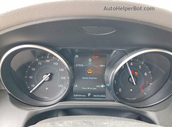 SAJBD4FX7LCY83172 2020 JAGUAR XF Белый Вид щитка приборов