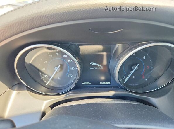 SAJBK4BN3HCY42894 2017 JAGUAR XF Черный Вид щитка приборов