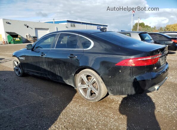 SAJBK4FX3JCY65318 2018 JAGUAR XF Black Trasero izquierdo
