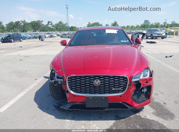 SAJBL4GX3NCY90611 2022 JAGUAR XF Red Vista del cuadro de instrumentos