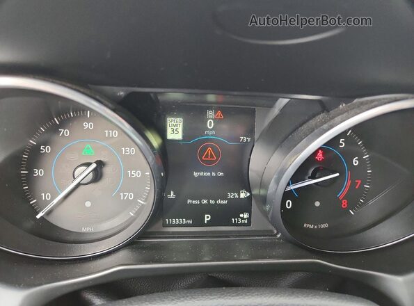 SAJBM4BV1GCY13239 2016 JAGUAR XF Black Instrument cluster view