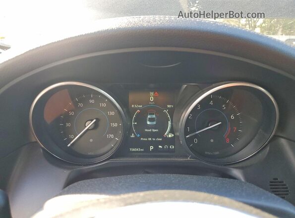 SAJBM4BV5GCY14166 2016 JAGUAR XF Black Vista del cuadro de instrumentos