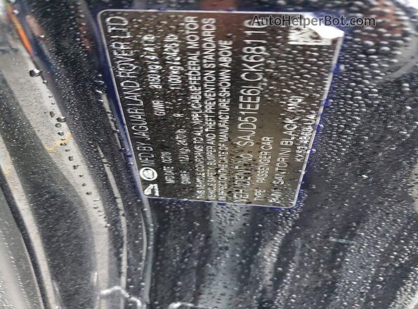 SAJD51EE6LCK68116 2020 JAGUAR F-TYPE Черный Вид подкапотного пространства