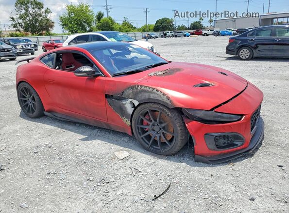 SAJD51FE8MCK70532 2021 JAGUAR F-TYPE Red Delantero derecho