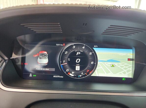 SAJDF5EE4RCK87308 2024 JAGUAR F-TYPE White Widok zestawu wskaźników