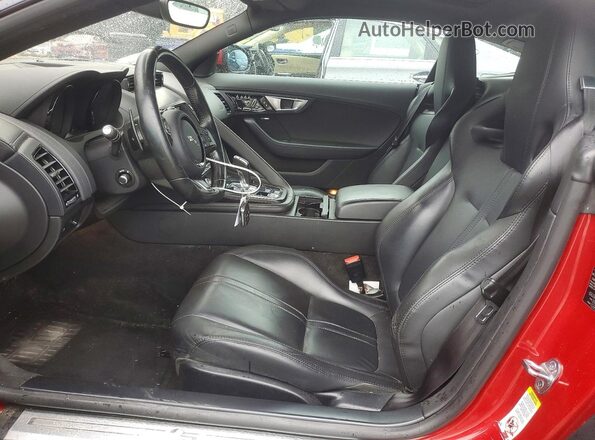 SAJWA6BU6H8K45426 2017 JAGUAR F-TYPE Red Widok wnętrza z przodu