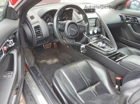 SAJWA6BU6H8K45426 2017 JAGUAR F-TYPE Red Widok deski rozdzielczej