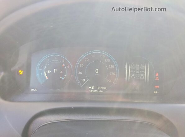 SAJWJ1CD2K8W19572 2019 JAGUAR XJ White Instrument cluster view