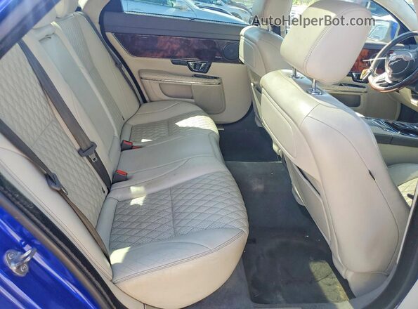 SAJWJ2GD1H8W06076 2017 JAGUAR XJL Blue Rear seats view