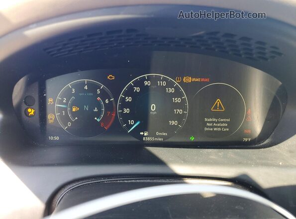 SAJWJ2GD1H8W06076 2017 JAGUAR XJL Blue Instrument cluster view