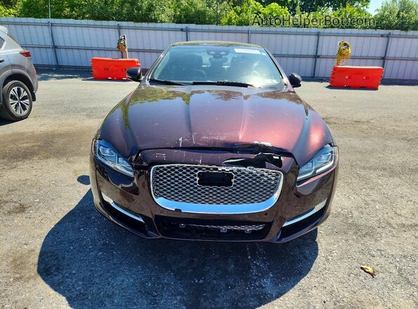 SAJWJ2GD1J8W14393 2018 JAGUAR XJL Бордовый Вид спереди