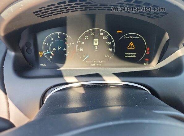 SAJWJ2GD1J8W14393 2018 JAGUAR XJL Бордовый Вид щитка приборов