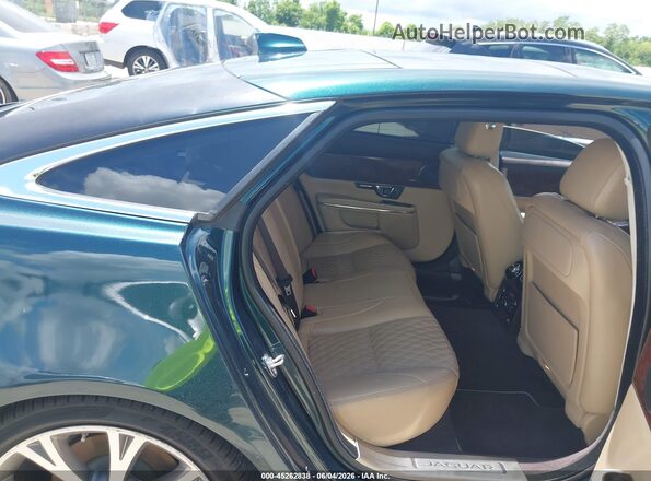 SAJWJ2GD3J8W16856 2018 JAGUAR XJ Green Vista de la etiqueta del VIN