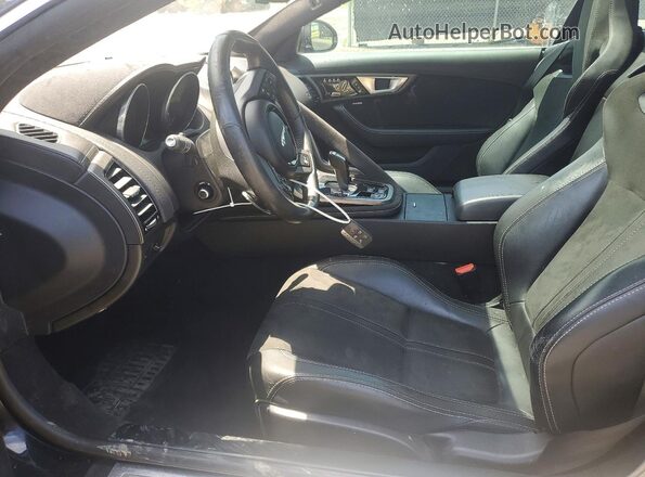 SAJWJ6DL0HMK38094 2017 JAGUAR F-TYPE Черный Вид салона спереди