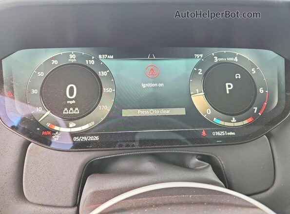 SAL1L9FU1SA439515 2025 LAND ROVER RANGE Gray Widok zestawu wskaźników