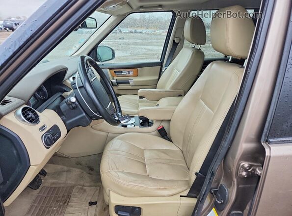SALAG2V68GA804410 2016 LAND ROVER LR4 Tan Widok wnętrza z przodu