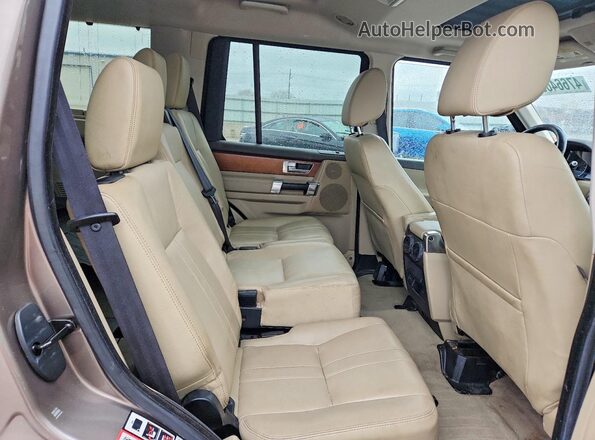 SALAG2V68GA804410 2016 LAND ROVER LR4 Tan Widok wnętrza z tyłu
