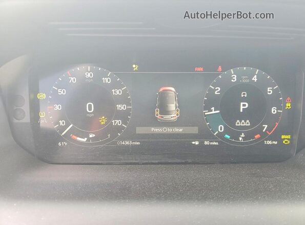 SALCJ2FX3RH351759 2024 LAND ROVER DISCOVERY Charcoal Instrument cluster view