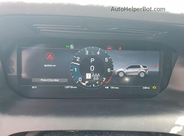 SALCJ2FX7RH349206 2024 LAND ROVER DISCOVERY Gray Instrument cluster view
