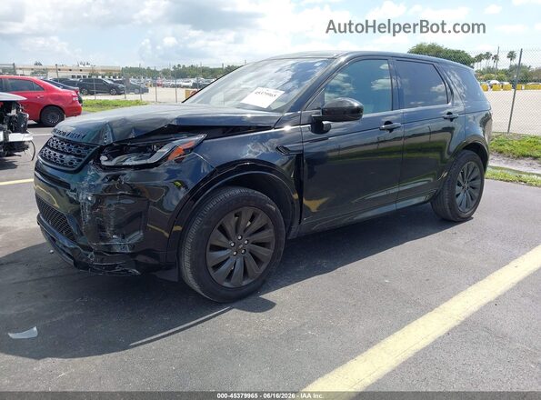 SALCL2FX3LH856430 2020 LAND ROVER DISCOVERY SPORT Black Առջևի ձախ երեք քառորդ տեսարան
