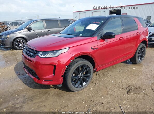 SALCL2FX9LH849742 2020 LAND ROVER DISCOVERY SPORT Red Առջևի ձախ երեք քառորդ տեսարան