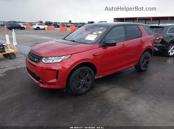 SALCT2FX5LH862438 2020 LAND ROVER DISCOVERY SPORT Red Vista tres cuartos delantera izquierda