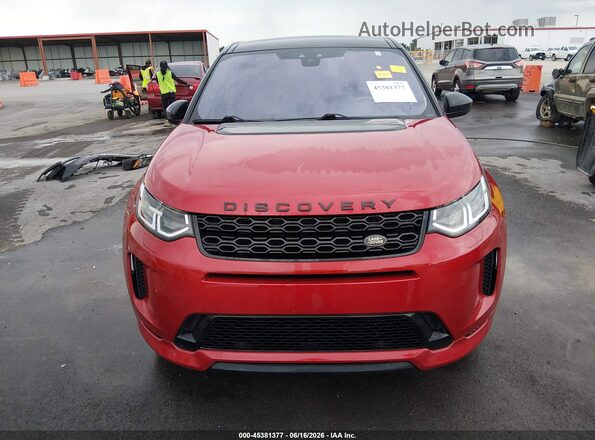 SALCT2FX5LH862438 2020 LAND ROVER DISCOVERY SPORT Red Vista del cuadro de instrumentos