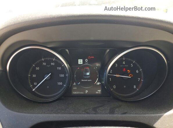 SALCT2RX9JH778034 2018 LAND ROVER DISCOVERY White Widok zestawu wskaźników