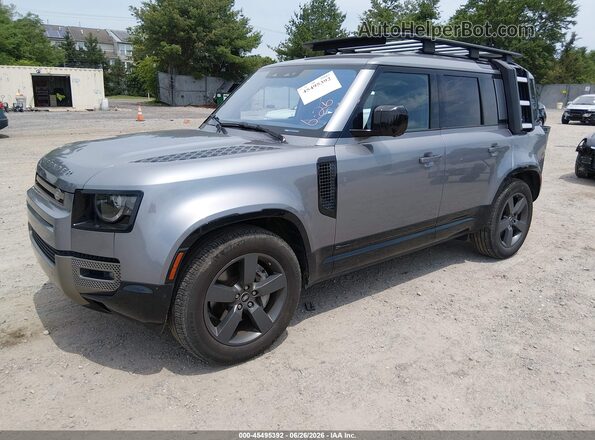 SALE3ERU9M2045148 2021 LAND ROVER DEFENDER Серый Передняя левая четверть