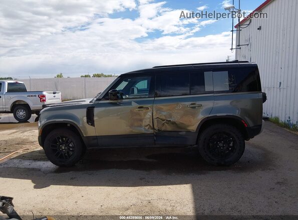 SALEJ7EU4S2427091 2025 LAND ROVER DEFENDER Green სალონის 360-გრადუსიანი ხედი