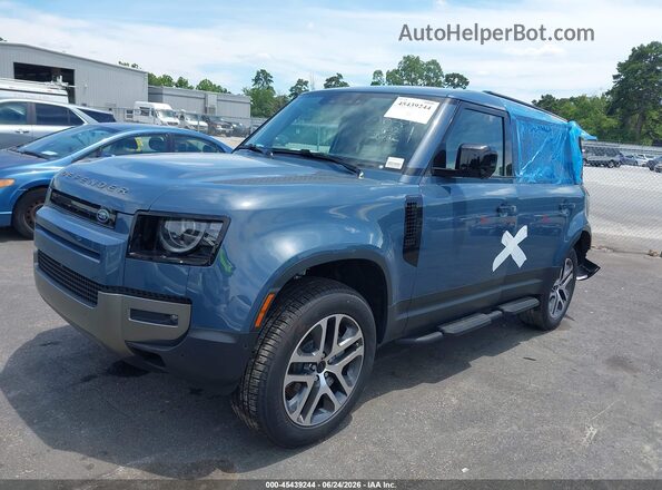 SALEJ7EX1T2614901 2026 LAND ROVER DEFENDER Blue წინა მარცხენა ხედი სამი მეოთხედიდან