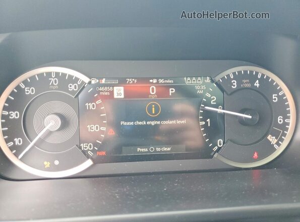 SALEJ7EX2P2136705 2023 LAND ROVER DEFENDER Brown Instrument cluster view