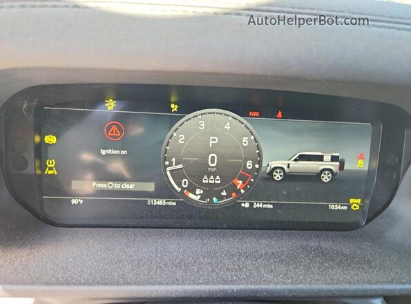 SALEJ7EX4S2403738 2025 LAND ROVER DEFENDER Black Սարքավորումների վահանակի տեսք