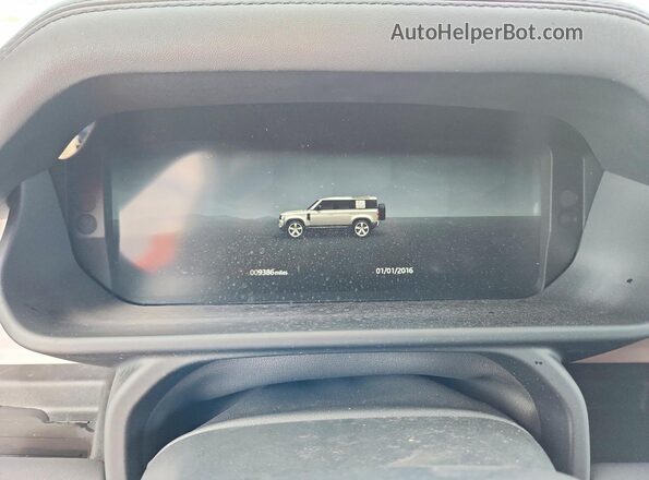 SALEJ7EX7S2462590 2025 LAND ROVER DEFENDER White ხელსაწყოთა პანელის ხედი