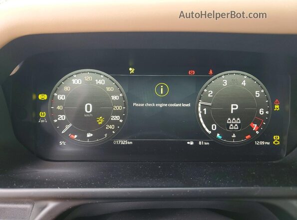 SALEJEEU7S2416221 2025 LAND ROVER DEFENDER Черный Вид щитка приборов