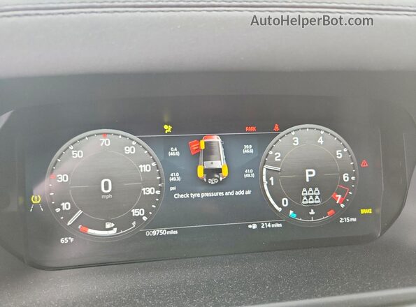 SALEJFFU2S2406524 2025 LAND ROVER DEFENDER Черный Вид щитка приборов