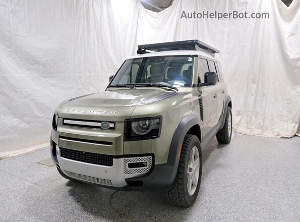 SALEP7RU7M2052714 2021 LAND ROVER DEFENDER Green უკანა მარცხენა