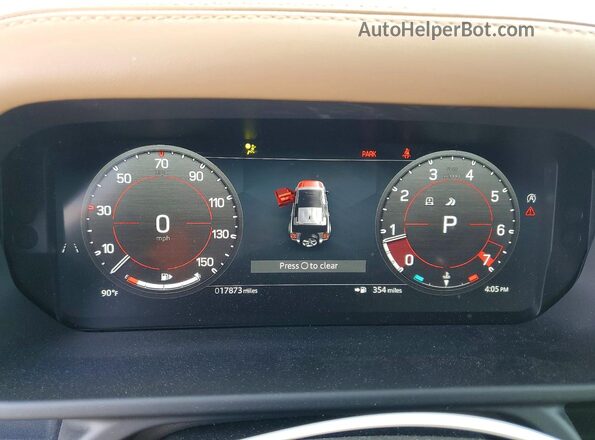 SALEWEEE5S2435831 2025 LAND ROVER DEFENDER Black Widok zestawu wskaźników