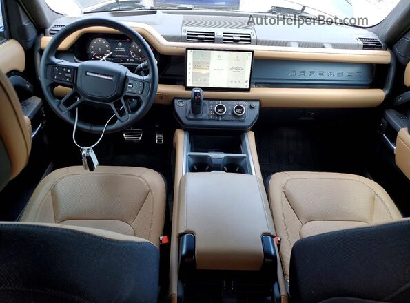 SALEX7EU3S2395250 2025 LAND ROVER DEFENDER Black Առջևի վահանակի տեսք