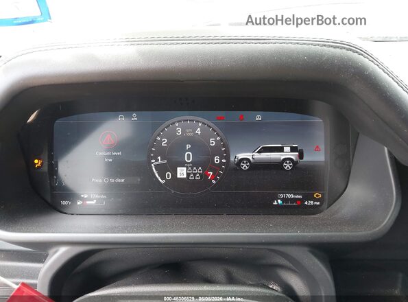 SALEXEEU8L2018628 2020 LAND ROVER DEFENDER Black Widok tylnych siedzeń