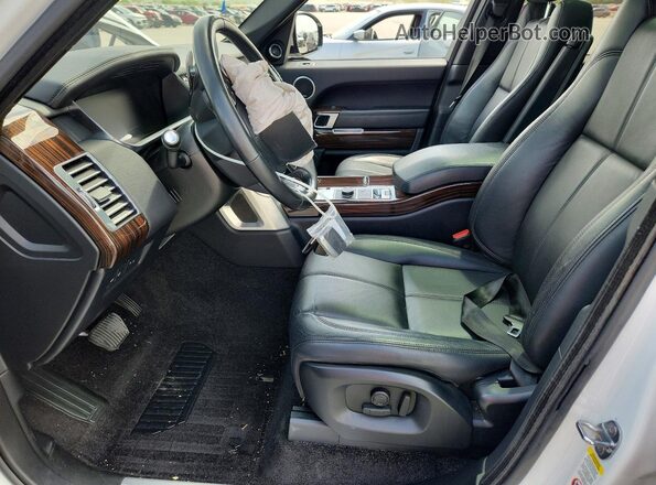 SALGR2FVXHA357669 2017 LAND ROVER RANGE White Widok wnętrza z przodu