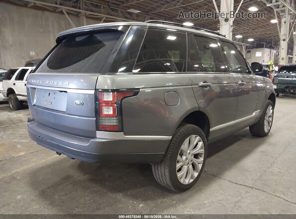 SALGR2KF3GA314451 2016 LAND ROVER RANGE ROVER Gray Задня права чверть