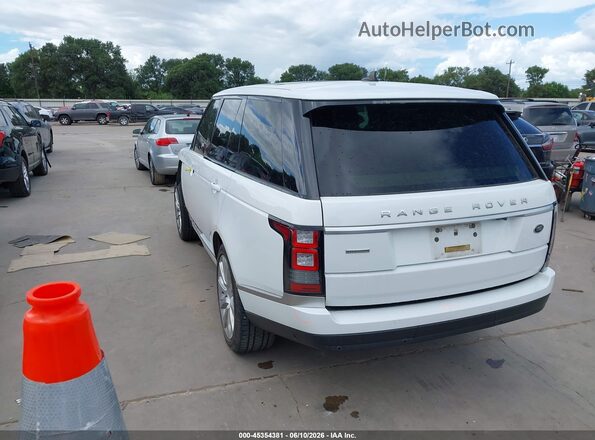 SALGS2EF1GA272474 2016 LAND ROVER RANGE ROVER White Rear left