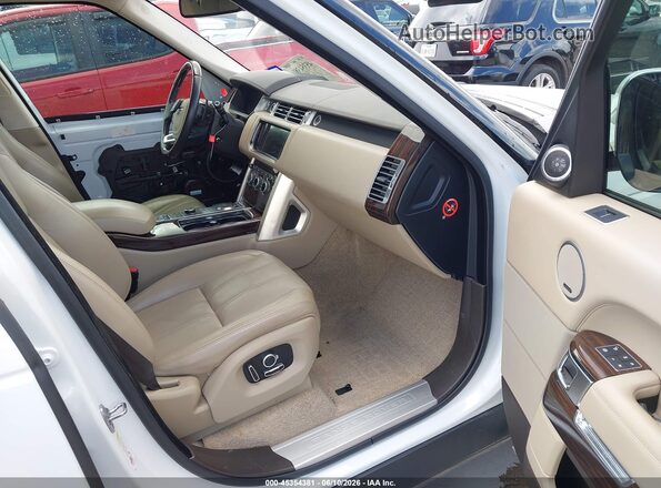 SALGS2EF1GA272474 2016 LAND ROVER RANGE ROVER White Front interior view
