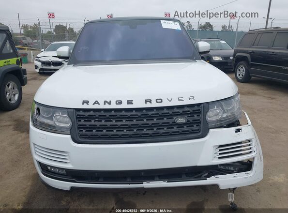 SALGS2EF2GA307877 2016 LAND ROVER RANGE ROVER White ხელსაწყოთა პანელის ხედი