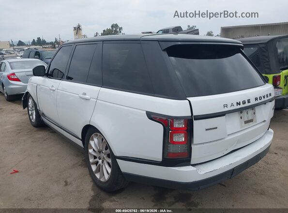 SALGS2EF2GA307877 2016 LAND ROVER RANGE ROVER White უკანა მარცხენა