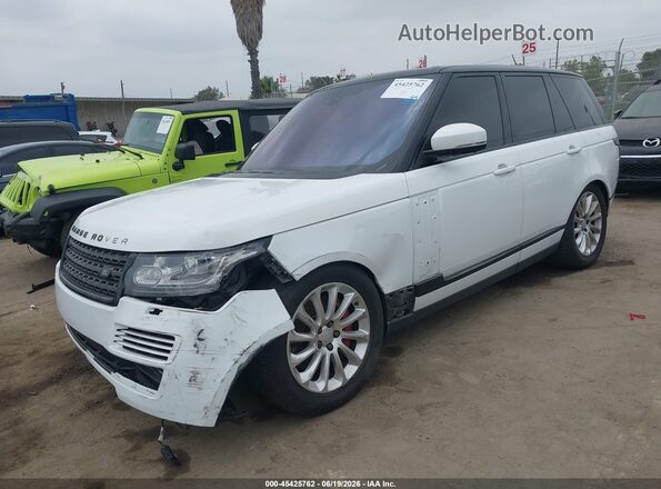 SALGS2EF2GA307877 2016 LAND ROVER RANGE ROVER White წინა მარცხენა ხედი სამი მეოთხედიდან